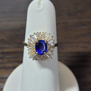 Lady's Sapphire and Diamond Ring